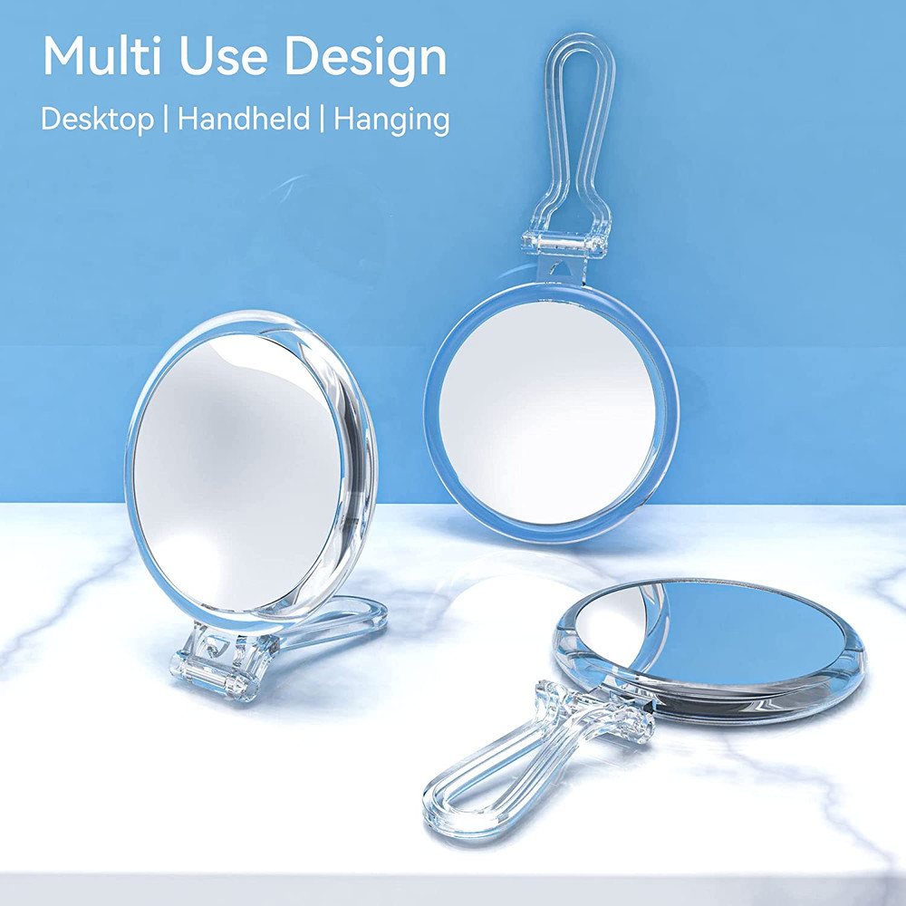 30X Magnifying Mirror for Travel with Handle, Double-Sided 1X/30X Magnification