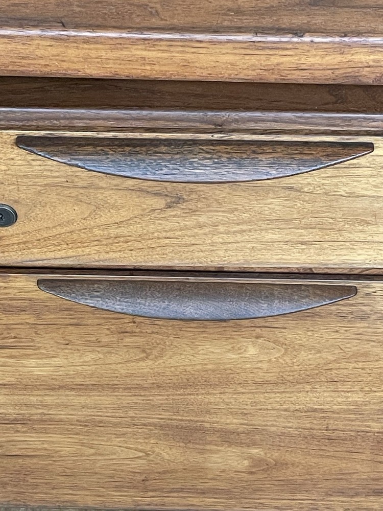 Jens Risom Mid Century Walnut Wood Executive Desk