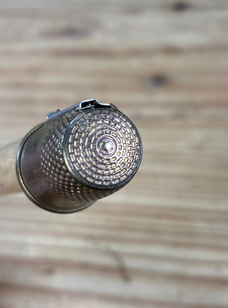 5 Interesting Antique Thimbles with Five Point Star on top+ Olevin Magic Thimble