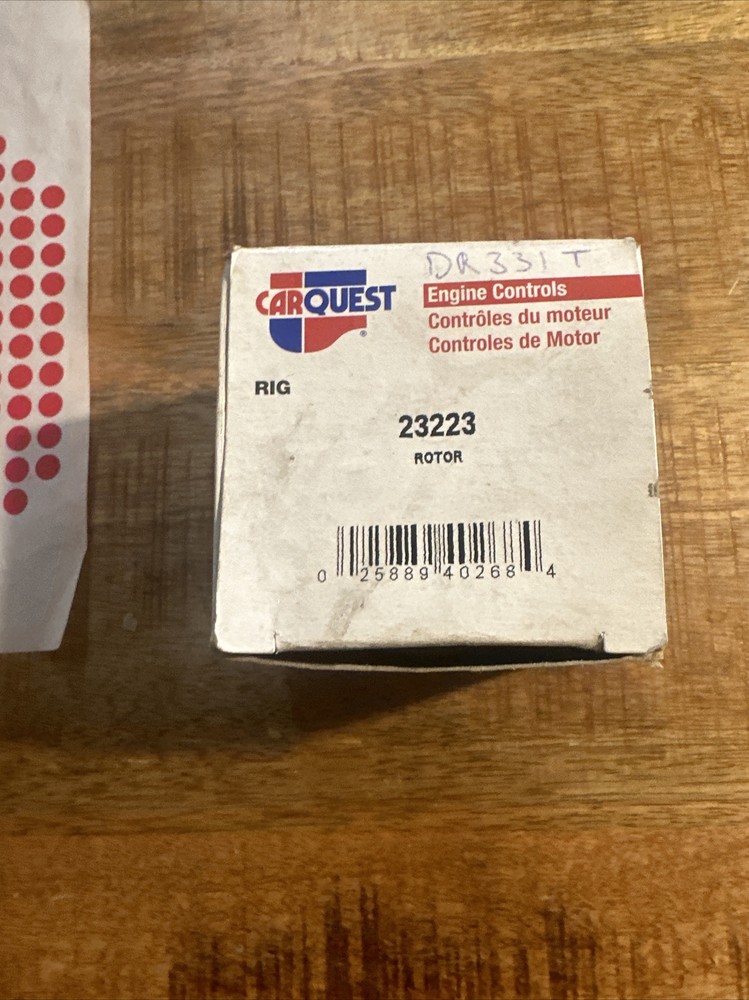 Car Quest 23223 DR331T Distributor Rotor Kit NOS