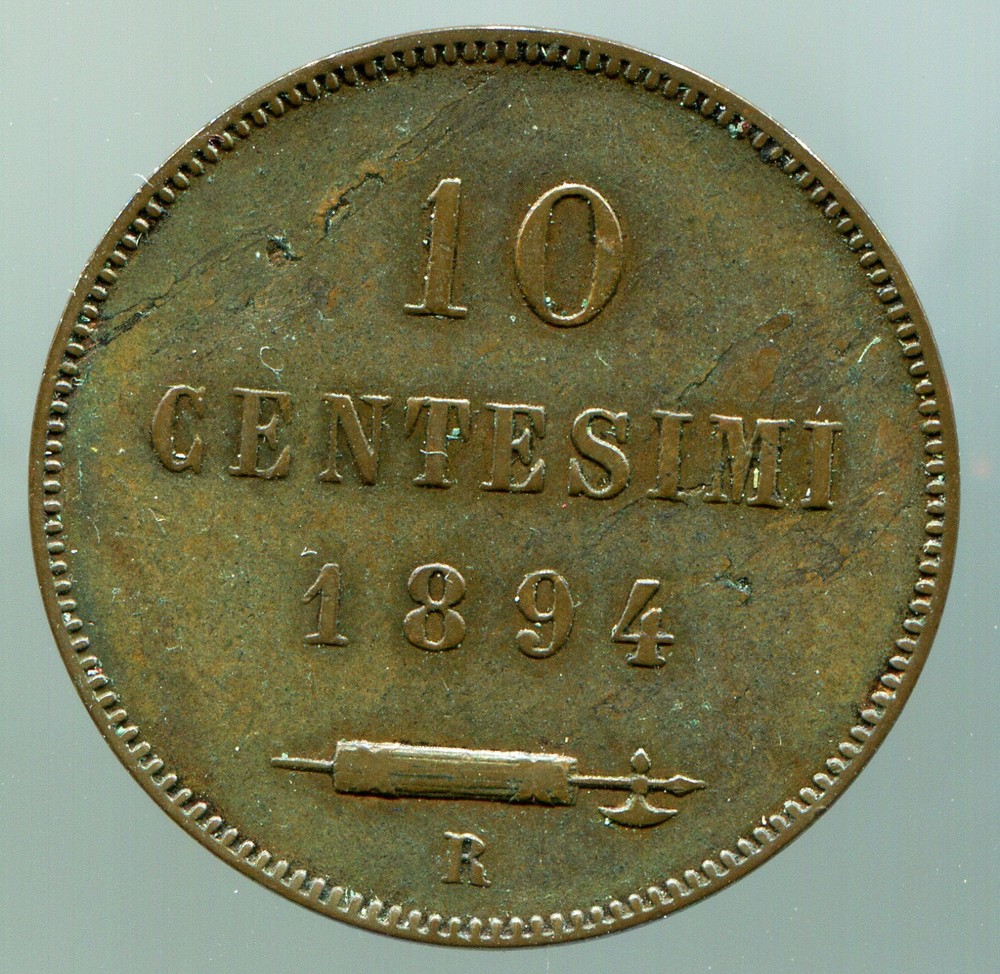 San Marino - 10 Centesimi - 1894 / #0405