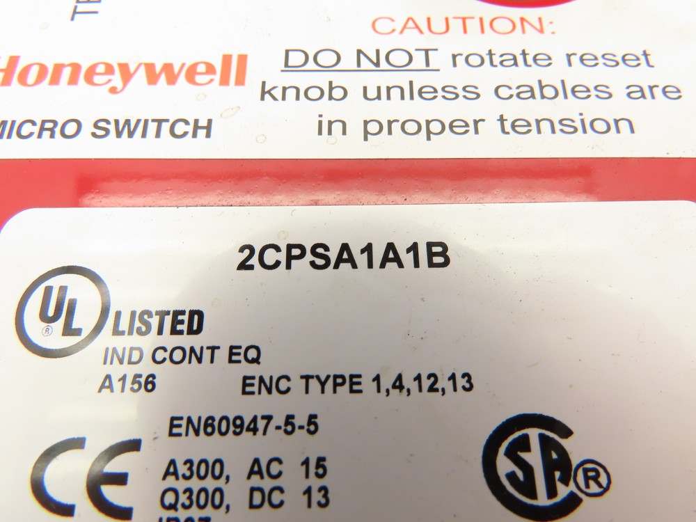 Honeywell 2CPS Cable Pull Micro Switch IP 67 250VAC 2NC/2NO