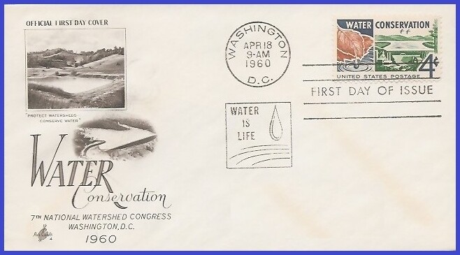 USA3 #1150 U/A ARTCRAFT FDC   Water Conservation