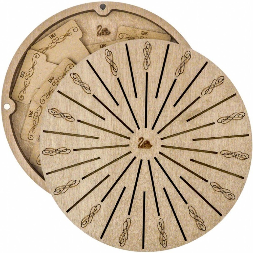 Plywood Needlework Box + 32 spools Needlework Organizer Thread/Floss organizer