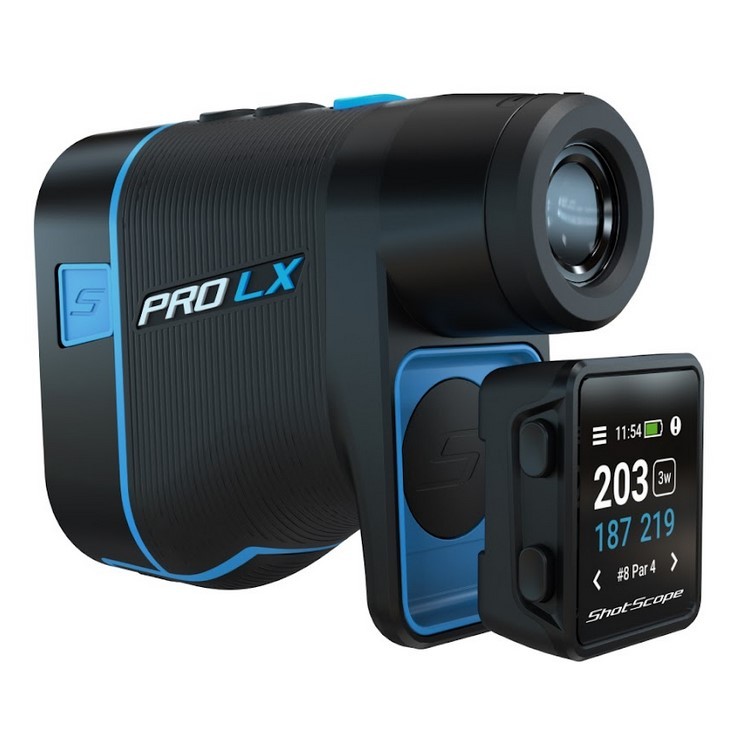 Shot Scope PRO LX+ Golf GPS, Rangefinder, & Performance Tracking, Blue