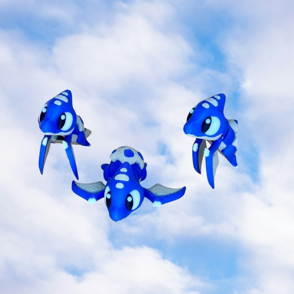 3D Printed Jiggle Pet Baby Pterodactyl