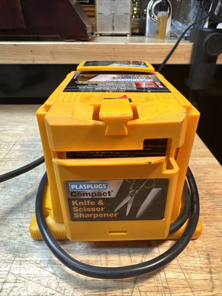 Plasplugs Compact Sharpener Unit For Drill Bits, Or Knife, Scissors