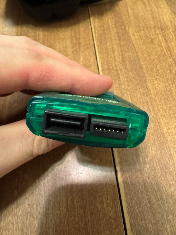 SEGA Dreamcast green VMU virtual memory unit card video game controller extra