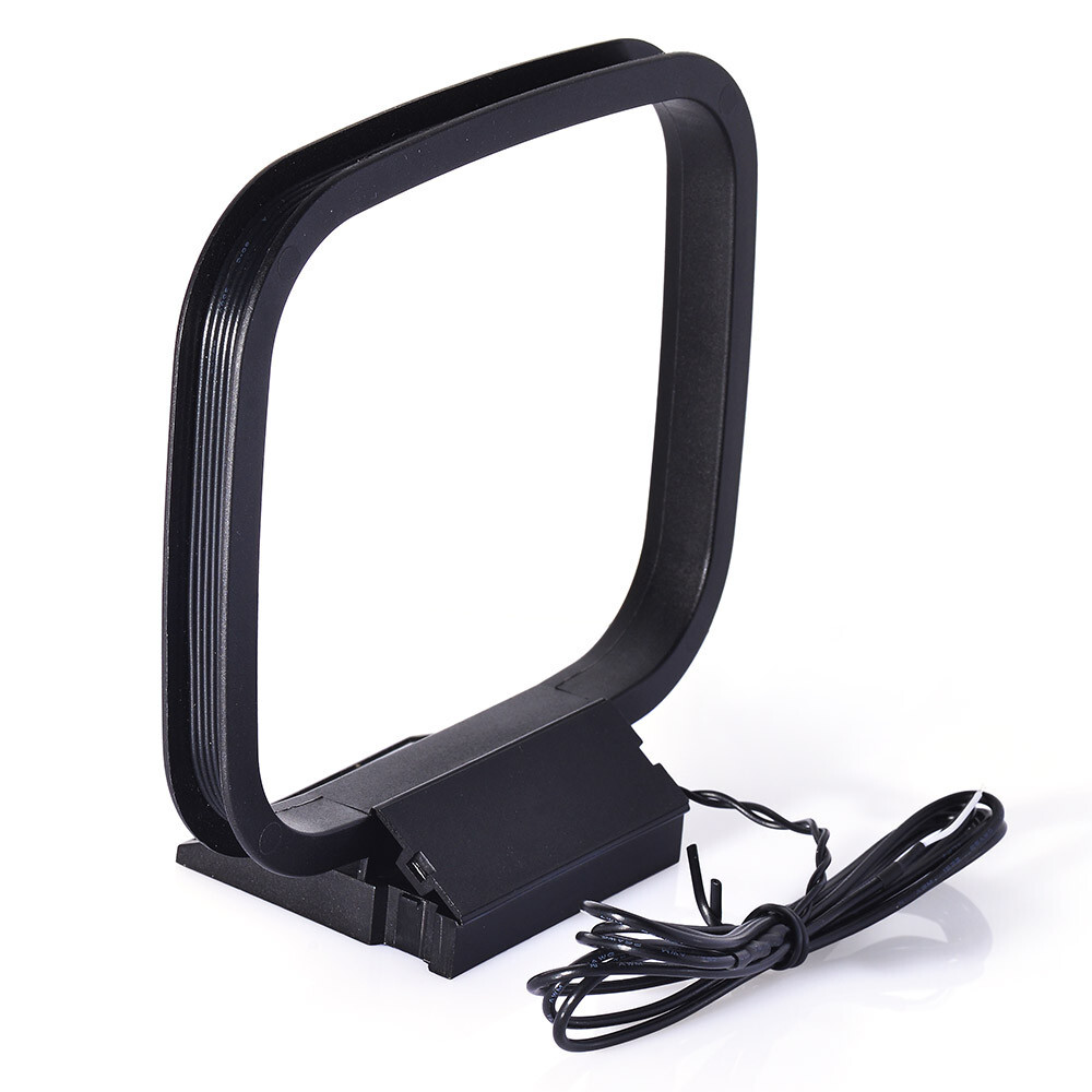 AM Loop Antenna with 2Pin Bare Wire for Video Home Theater Receiver Power System