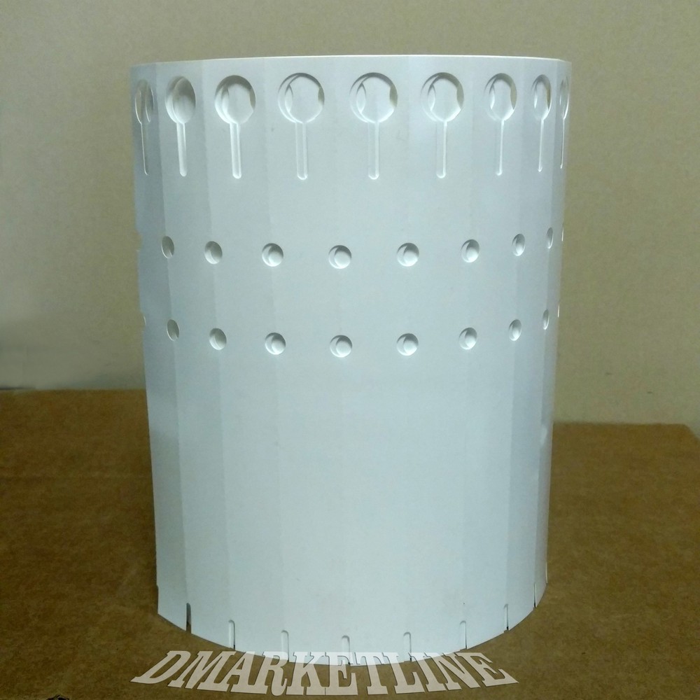 WRAP AROUND PLASTIC THERMAL PLANT LABELS 7" x 3/4" Nursery tree loop labels
