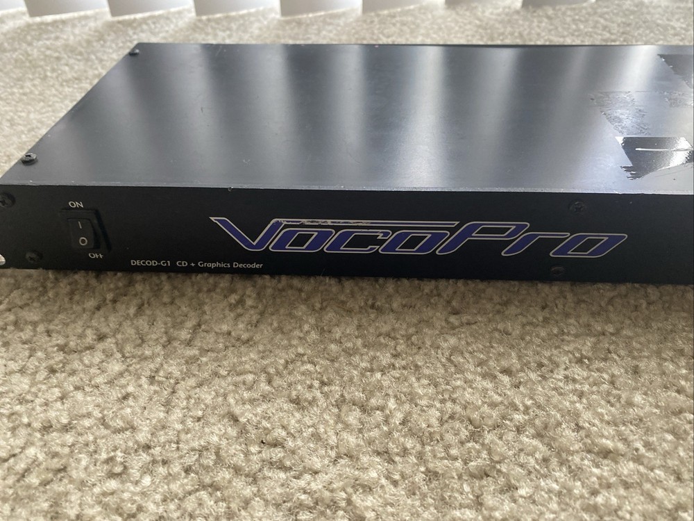 VOCOPRO DECODE G-1 CD Graphics Decoder Karaoke CD Decoder Tested /Working