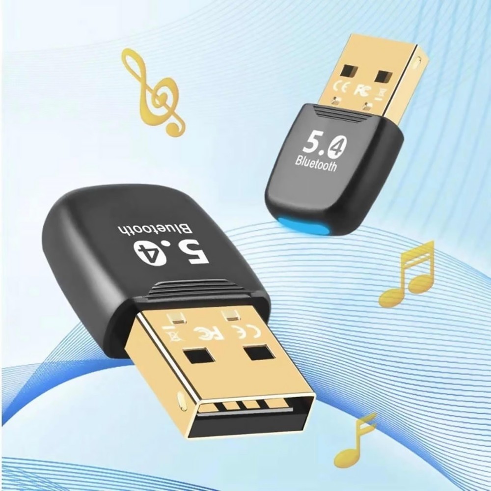 Wireless Bluetooth Adapter 5.4 USB for PC Laptop Quick Response Better Anti-Lag