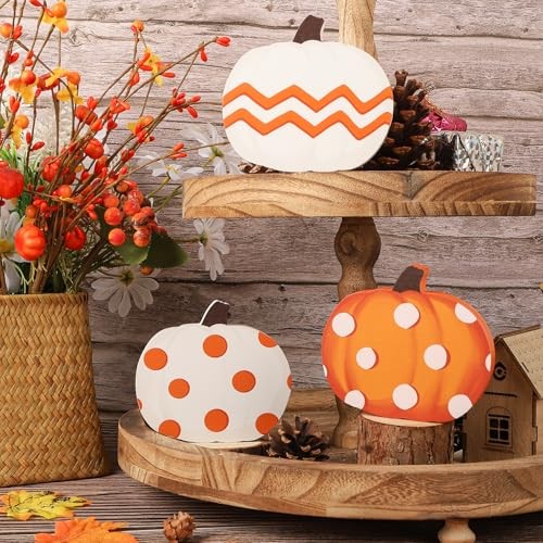 COCHIE Fall Decorations for Home Indoor, Thanksgiving Table Decor, Pumpkin