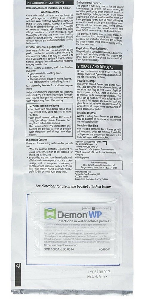 Syngenta Demon WP Insecticide SAME-DAY SHIPPING