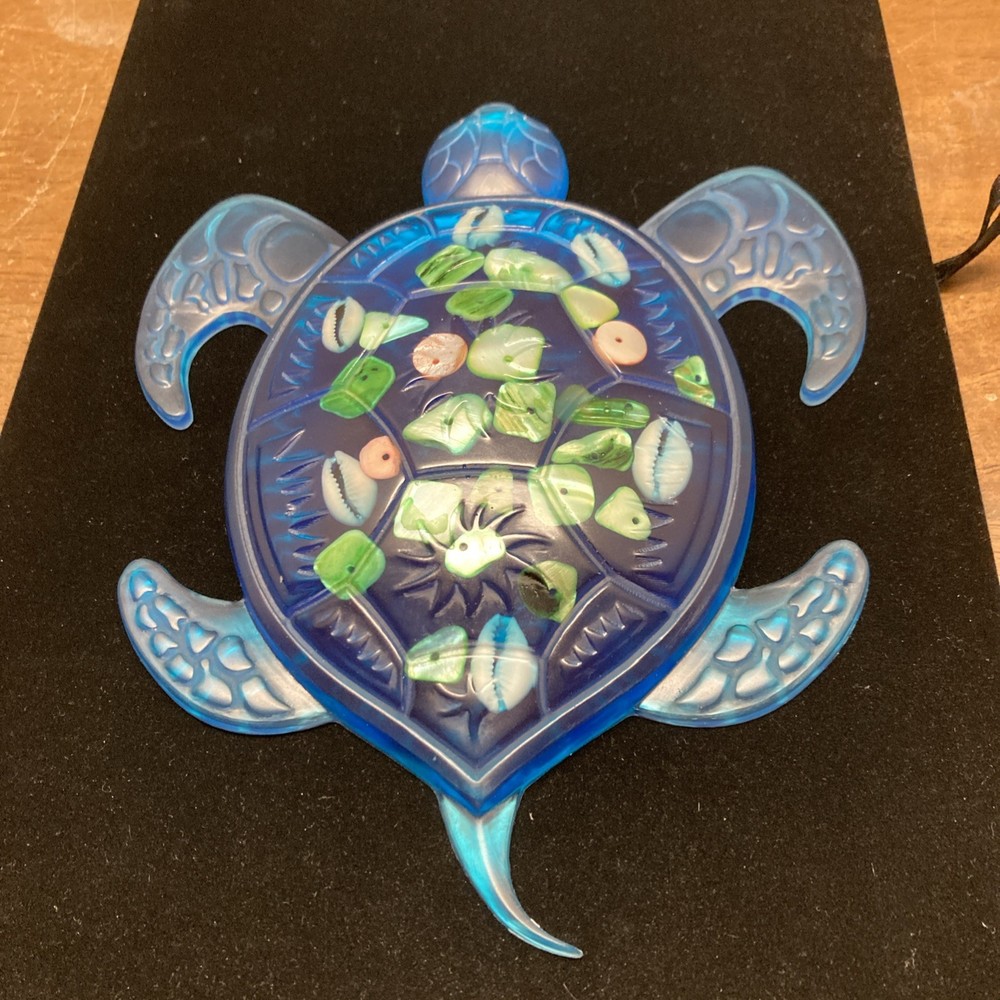 Turtle Wall Art, Expoxy Resin, Handmade,7x5”