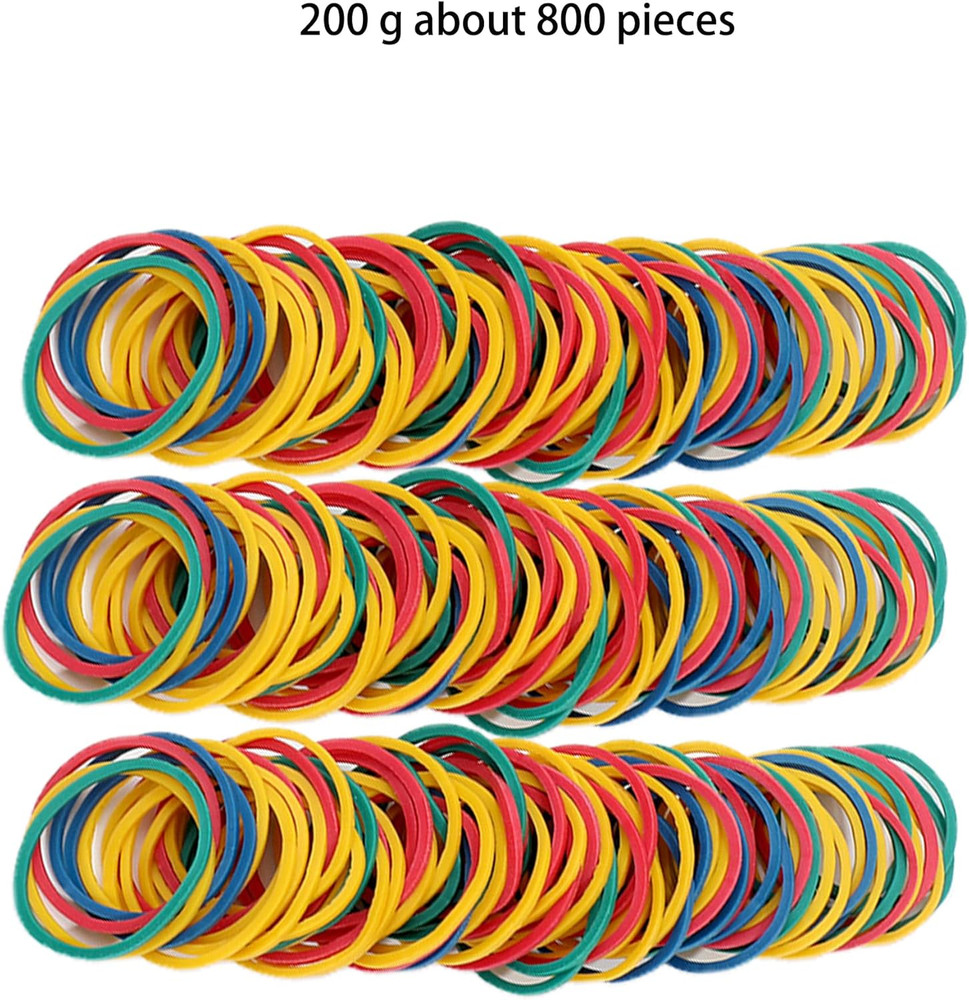 Rubber Bands for Tie Dye Projects Craft Project Design Assorted 200G