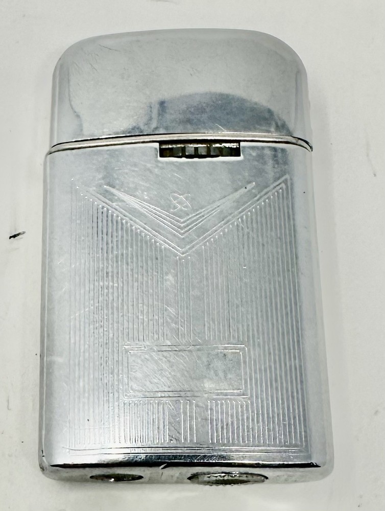 Ronson Varaflame Windlite Chrome Cigarette Lighter Needs Butane Sparks
