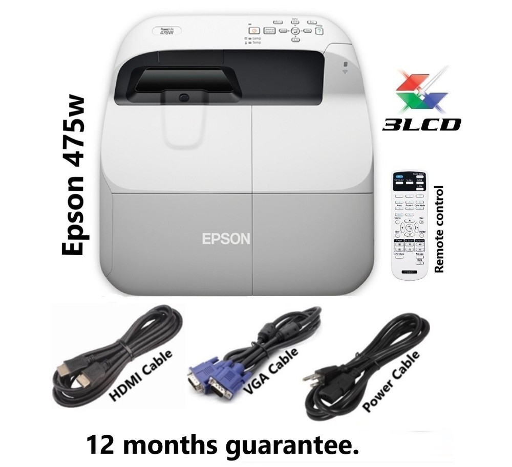 Epson Powerlite 475w Ultra-Short Throw Projector