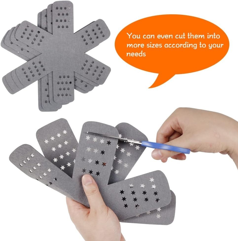 Pan Protectors Set of 6 Larger Thicker Felt Star Pattern for Stackable Cookware