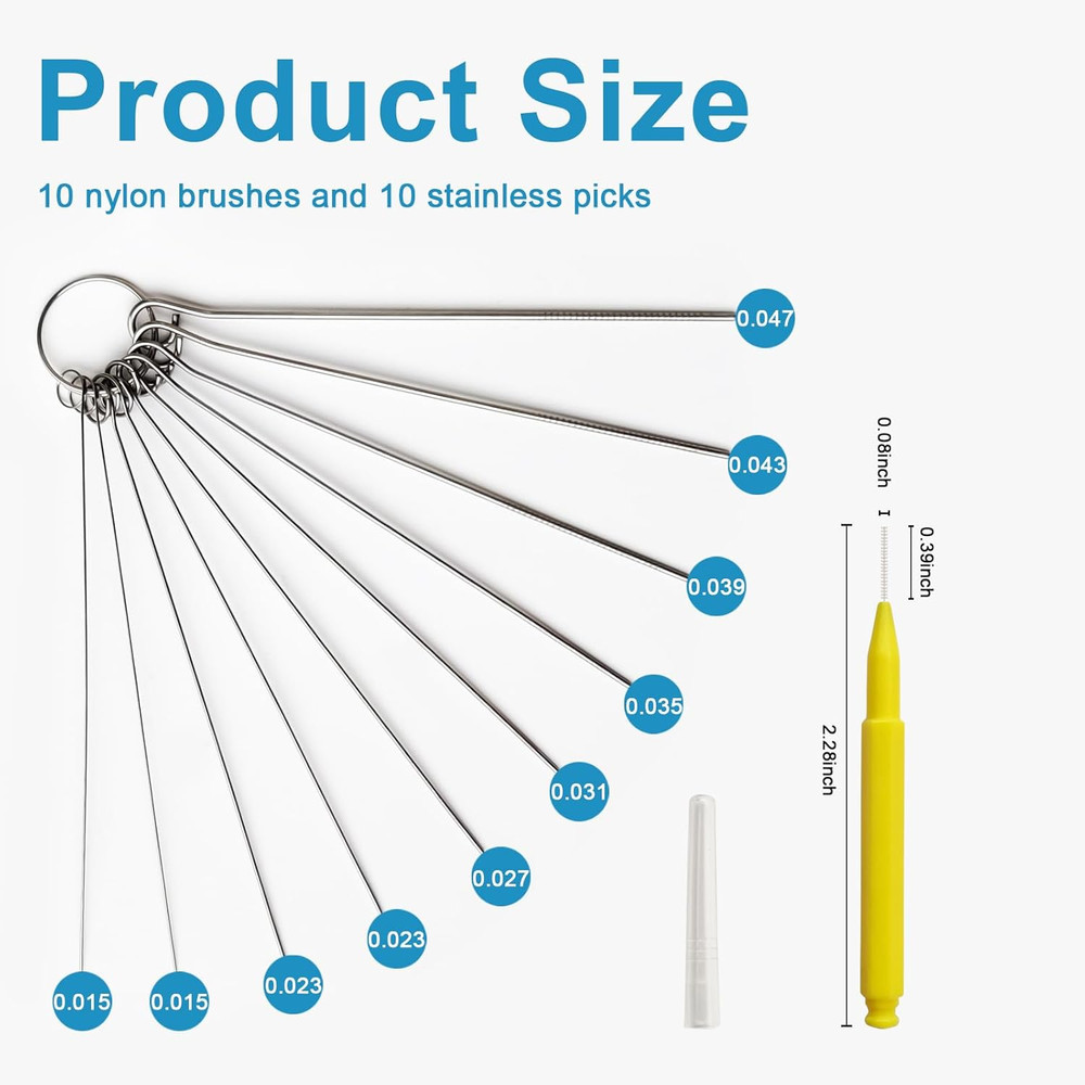 Multiplesize Showerhead Cleaner Tools, Shower Head Cleaning Brushes Small Hole,