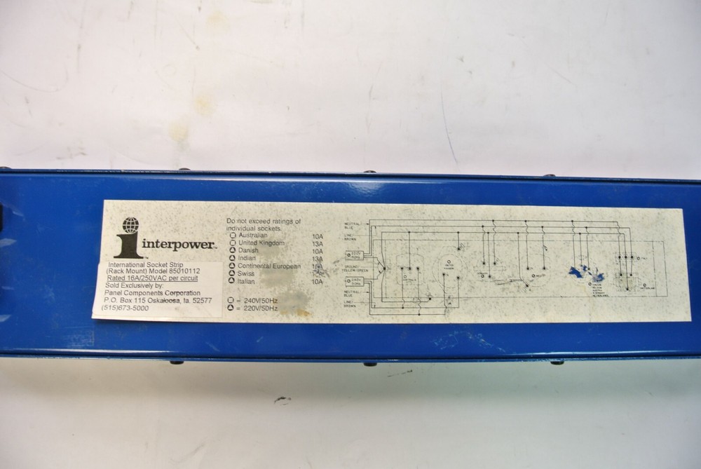Interpower International Socket Strip 85010112
