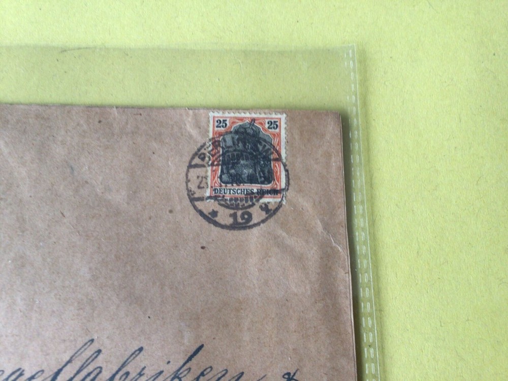 Germany Berlin 1918 Large Stamps cover wrapper Ref 53810