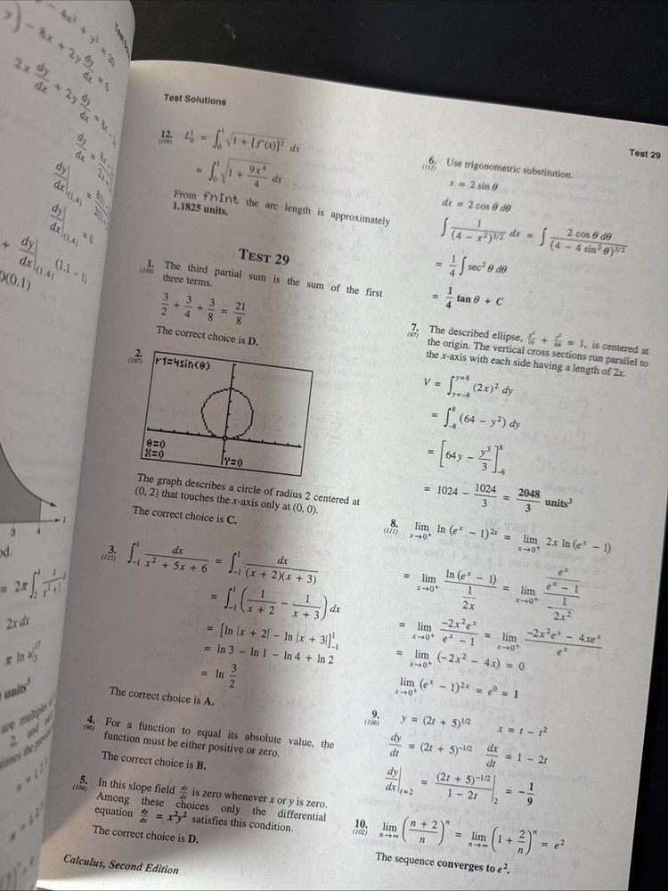 Saxon Calculus (2nd ed) Homeschool testing Book (tests & Test Solutions)