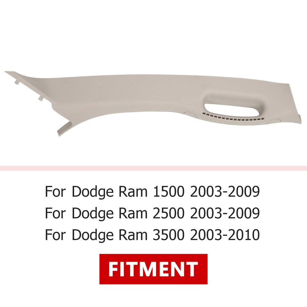 For 03-10 Dodge Ram RH Passenger Pull Grab Handle A Pillar Windshield Post Trim