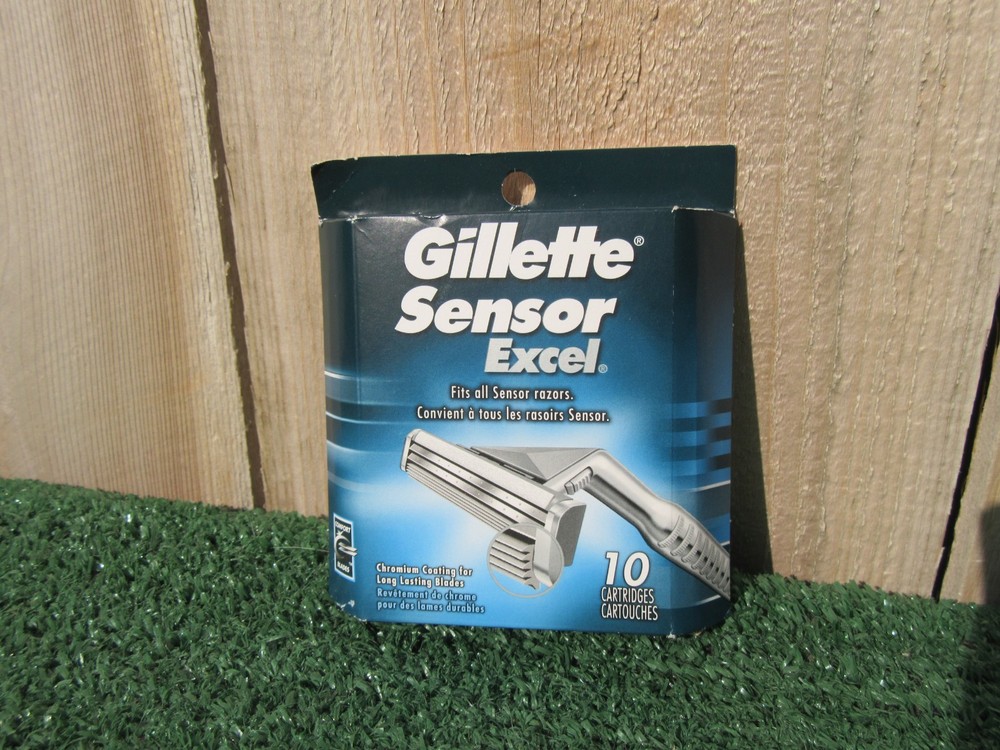 Brand New Gillette Sensor Excel 10 Pack Refill Razors