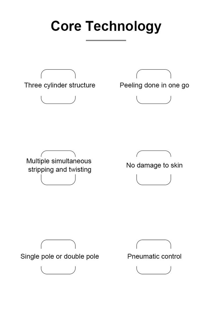 Pneumatic Strip Twist Machine 3F Vertical Core Wire Stripping Machine,