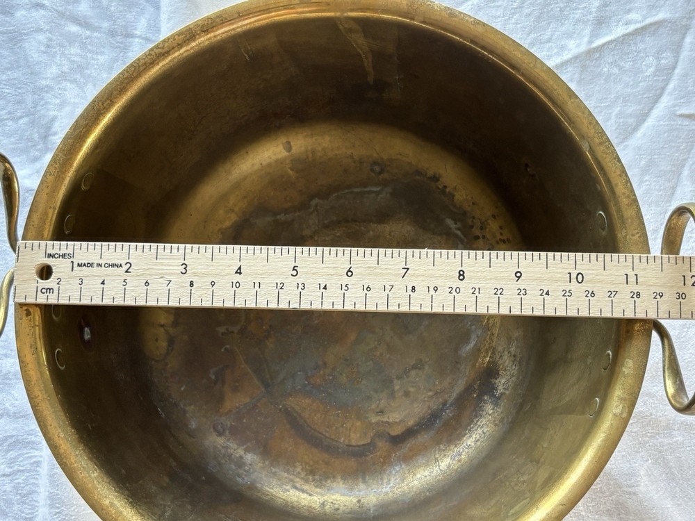 Antique Jam Pan 11” Heavy Brass 2 lb 15oz