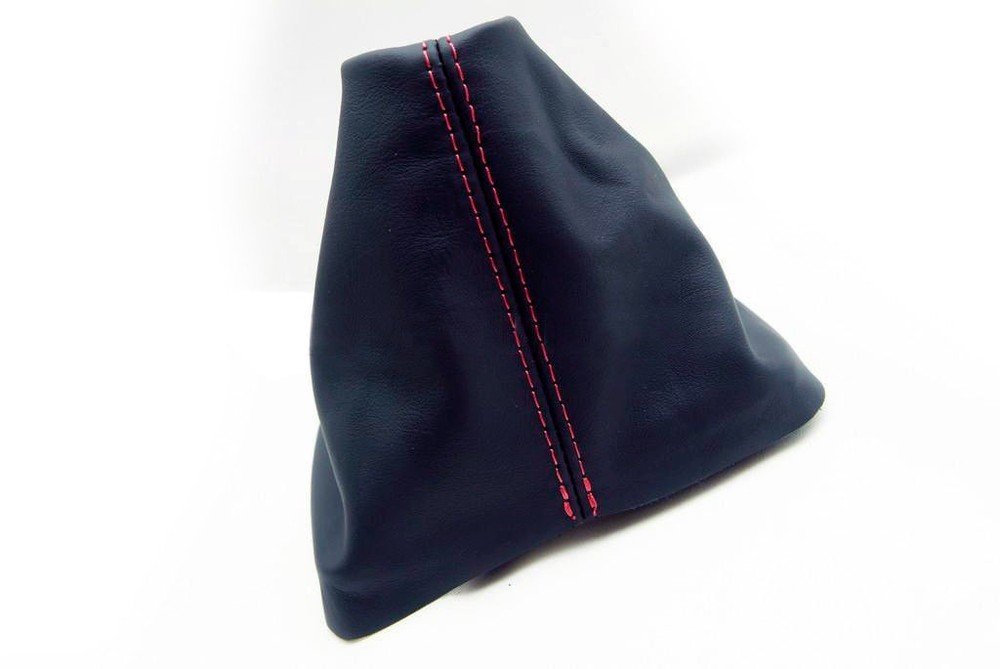 Manual Shift Boot Replacement Cover PVC Leather for VW Beetle 98-10 Red Stitch