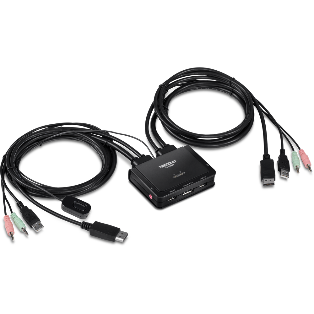 TRENDnet TK-220DPi, 2-Port 4K DisplayPort KVM Switch