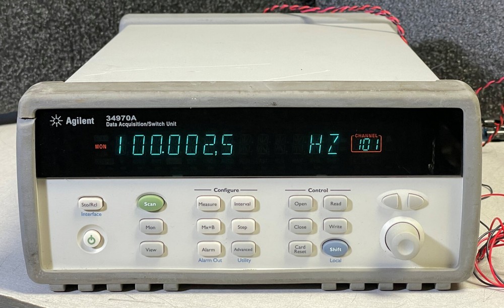 Agilent HP 34970A Data Acquisition Data Logger Switch Unit w/ 6.5 Digit DMM