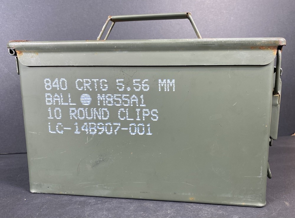 ARMY METAL AMMO BOX “empty”