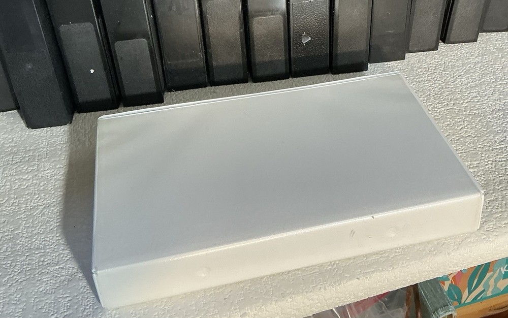 37 VHS Black/White Empty Clamshell Plastic Storage Cases 26 Heavy Duty-10 Light