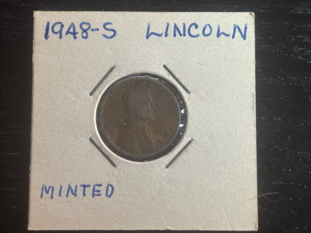 1948 S Lincoln Wheat Cent Penny