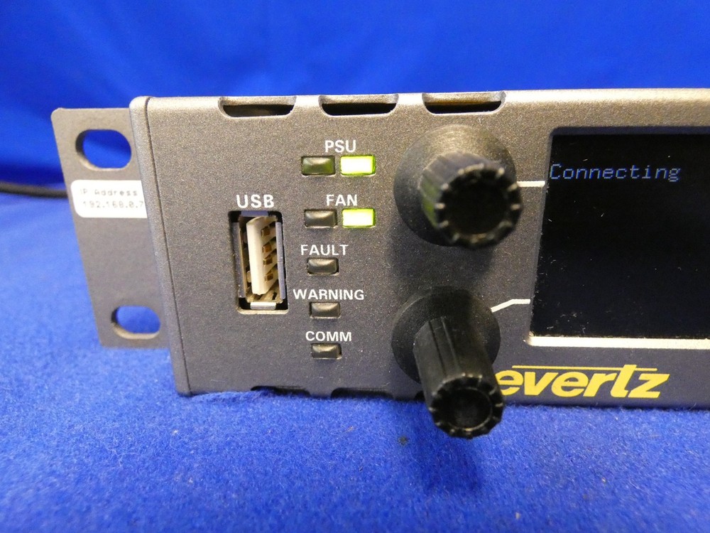 Evertz CP-1024E Quartz Router Control Panel, Tested to Power On