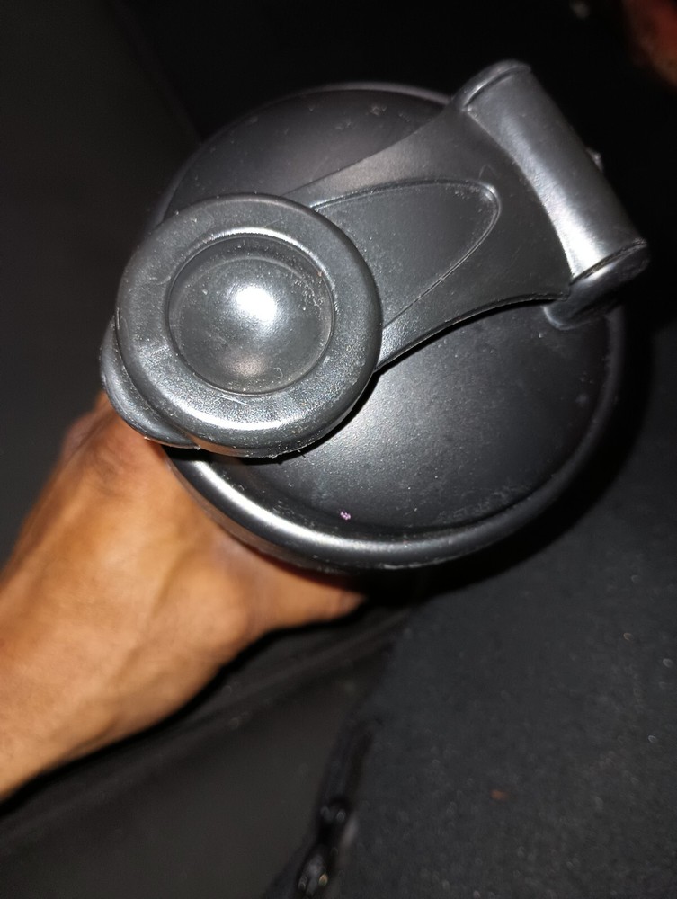 Shaker Bottle with Loop, Black, 28 oz