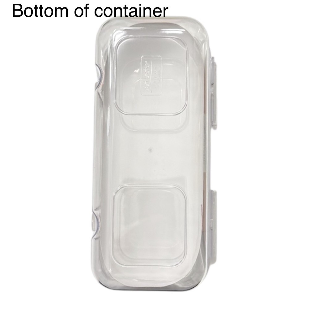 Deflecto Caddy Stackable Organizer Compartment, Medium, Clear (29201CR) NWT!!