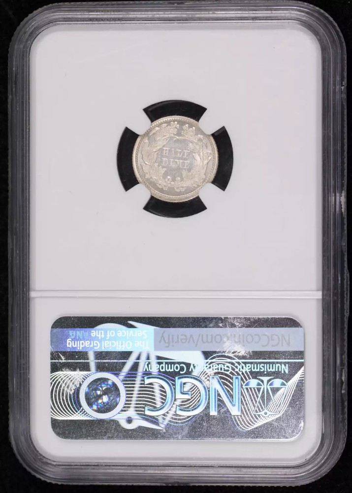 1870 Liberty Seated Half Dime NGC MS-66