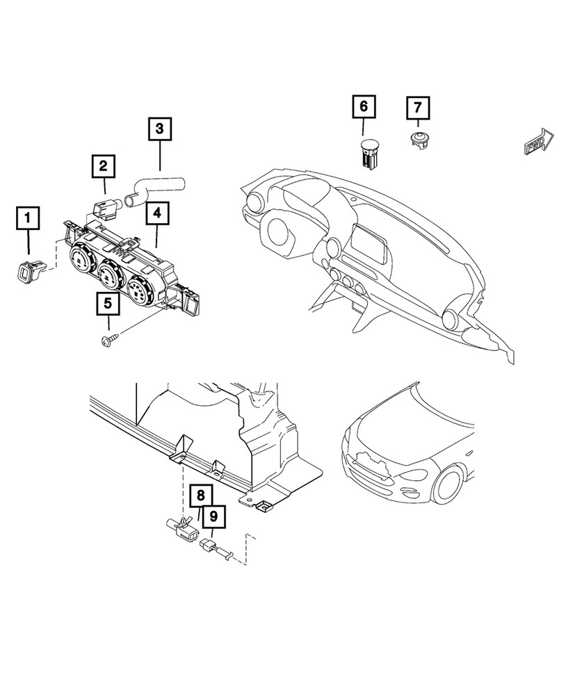Genuine Mopar Ambient Temperature Sensor 68314263AA