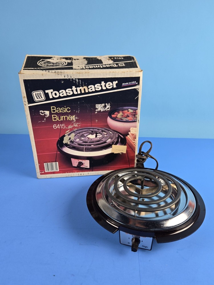 Toastmaster Basic Burner Single Burner Buffet Range #6415 NOS