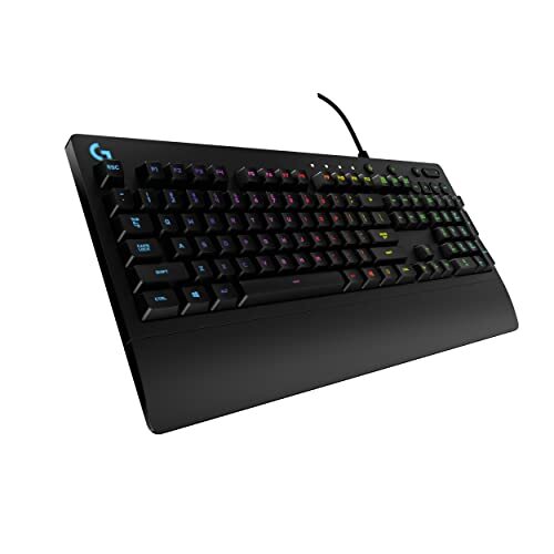 213 Prodigy Gaming Keyboard, LIGHTSYNC RGB Backlit Keys, Spill-Resistant,