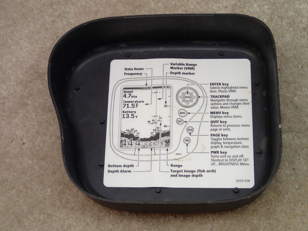 Raymarine DS400X Fishfinder Head Only Incomplete Untested