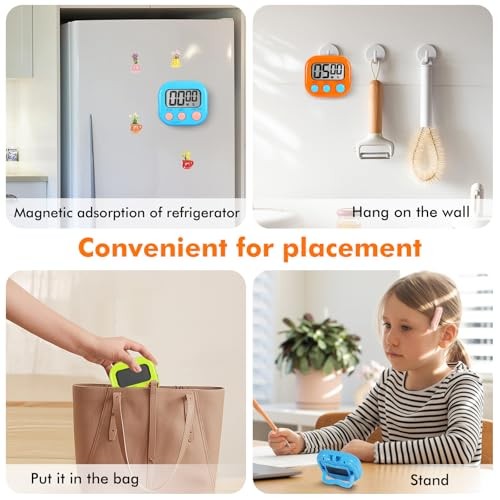 Pack Multi-Function Electronic Timer, Learning Management, Suitable for 6