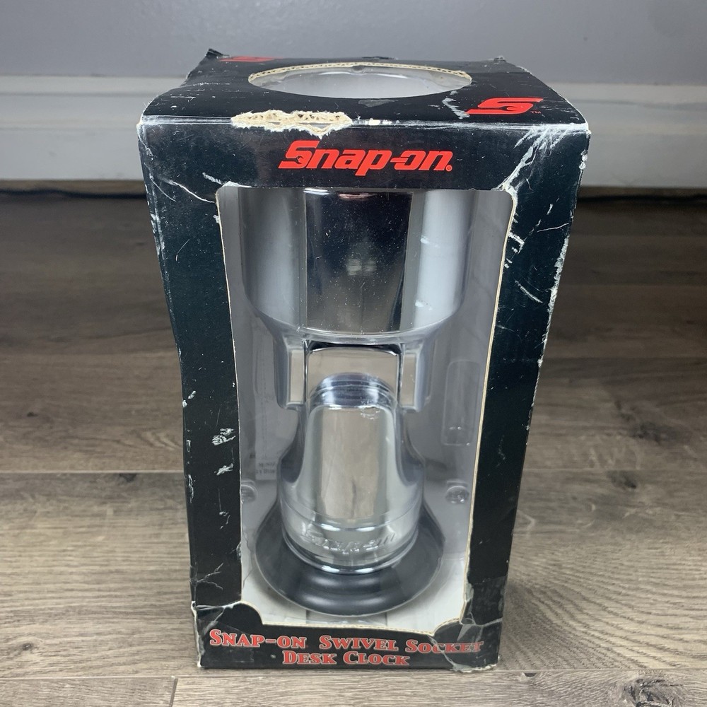 Snap-On Tools 85th Anniversary Edition 12 point Swivel Socket Desk Clock NIB