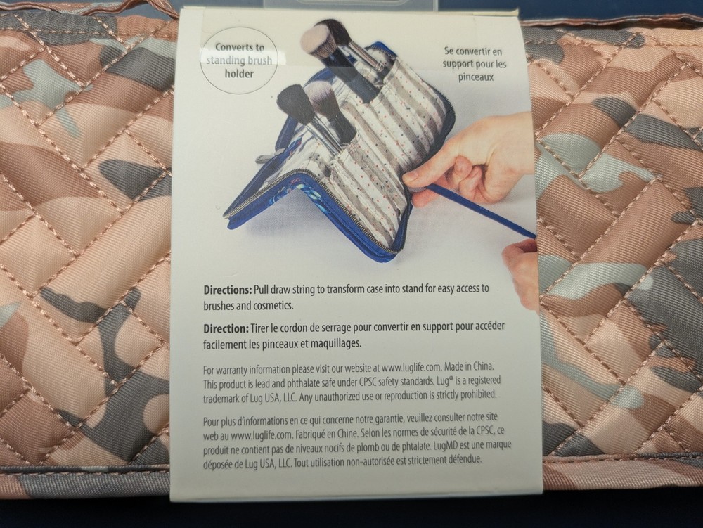 Lug Sleeper Organizer Travel Case Rose Camo - NWT