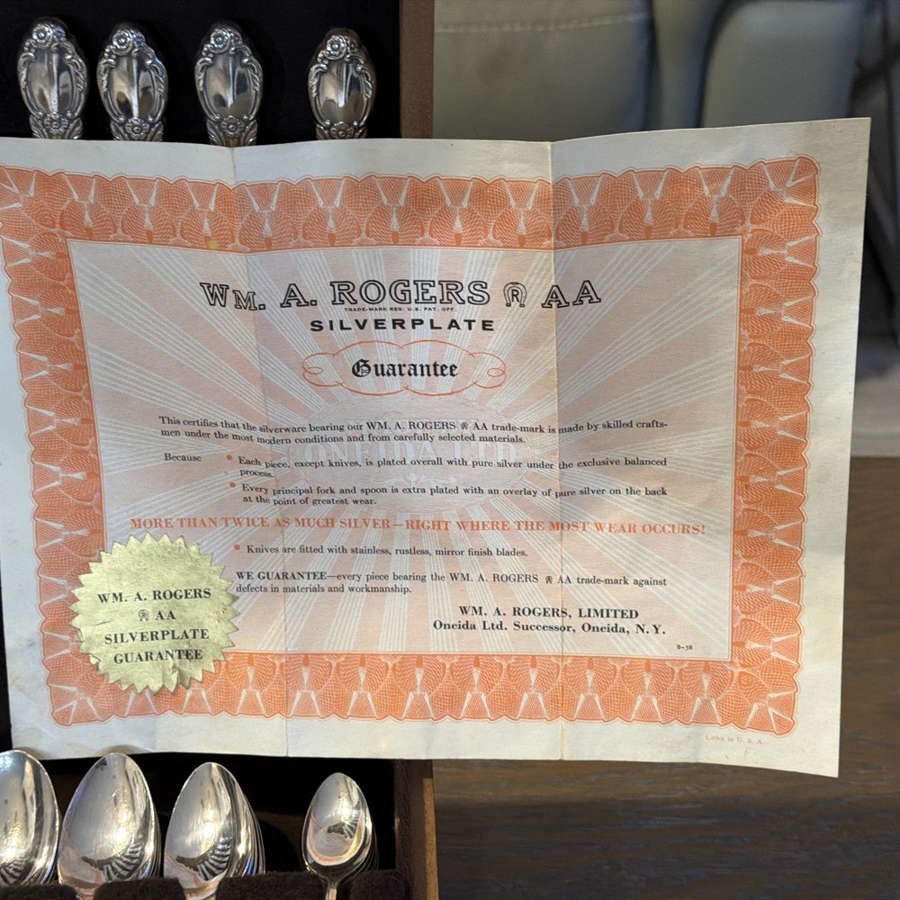 Rogers Oneida Park Lane Chatelaine 69 Piece Silverplate Flatware Service For 11+