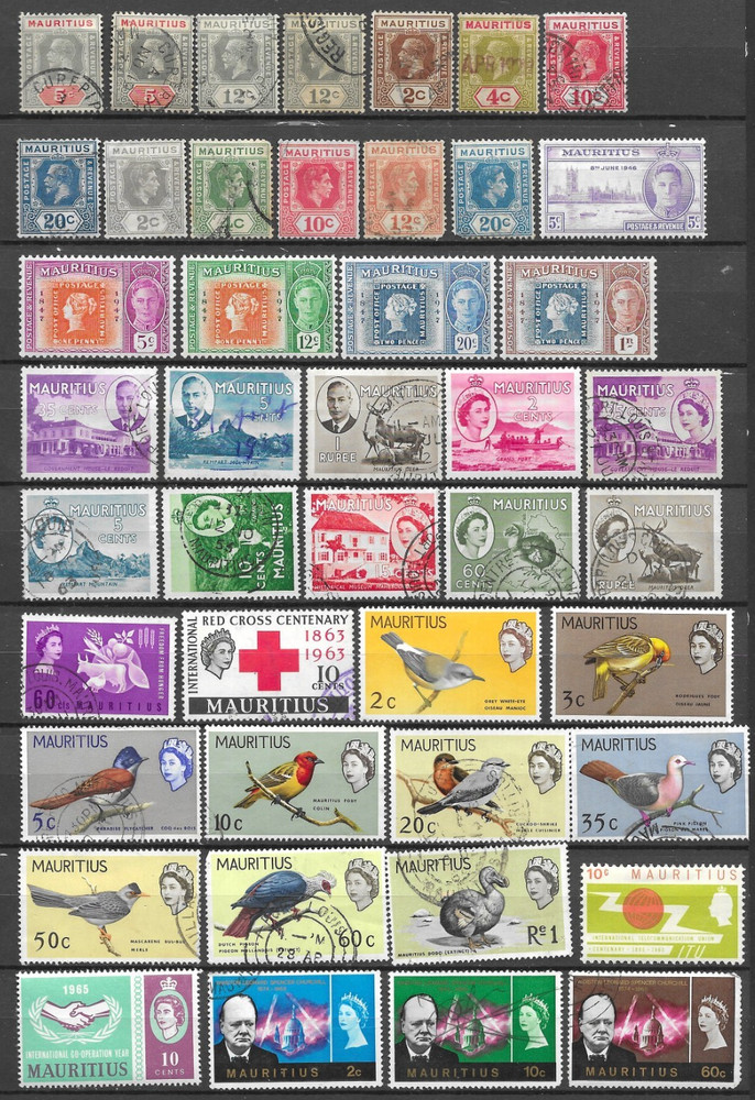 Mauritius 1921-1995 Mixed Selection 119 x Values M/MM/Used